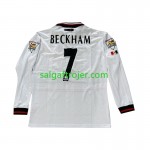 Manchester United Beckham 7 Fodboldtrøjer Retro Udebanesæt 1998-1999 Langærmet
